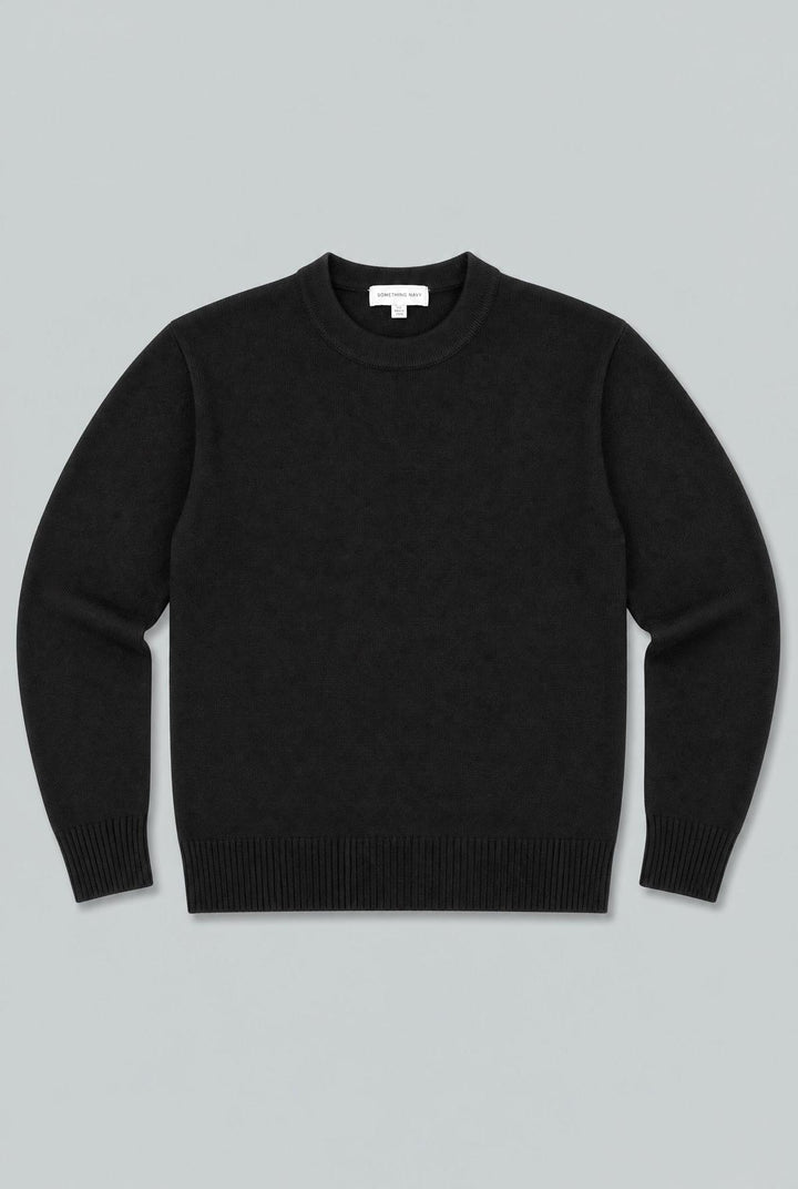 Crew Neck Sweater - Black