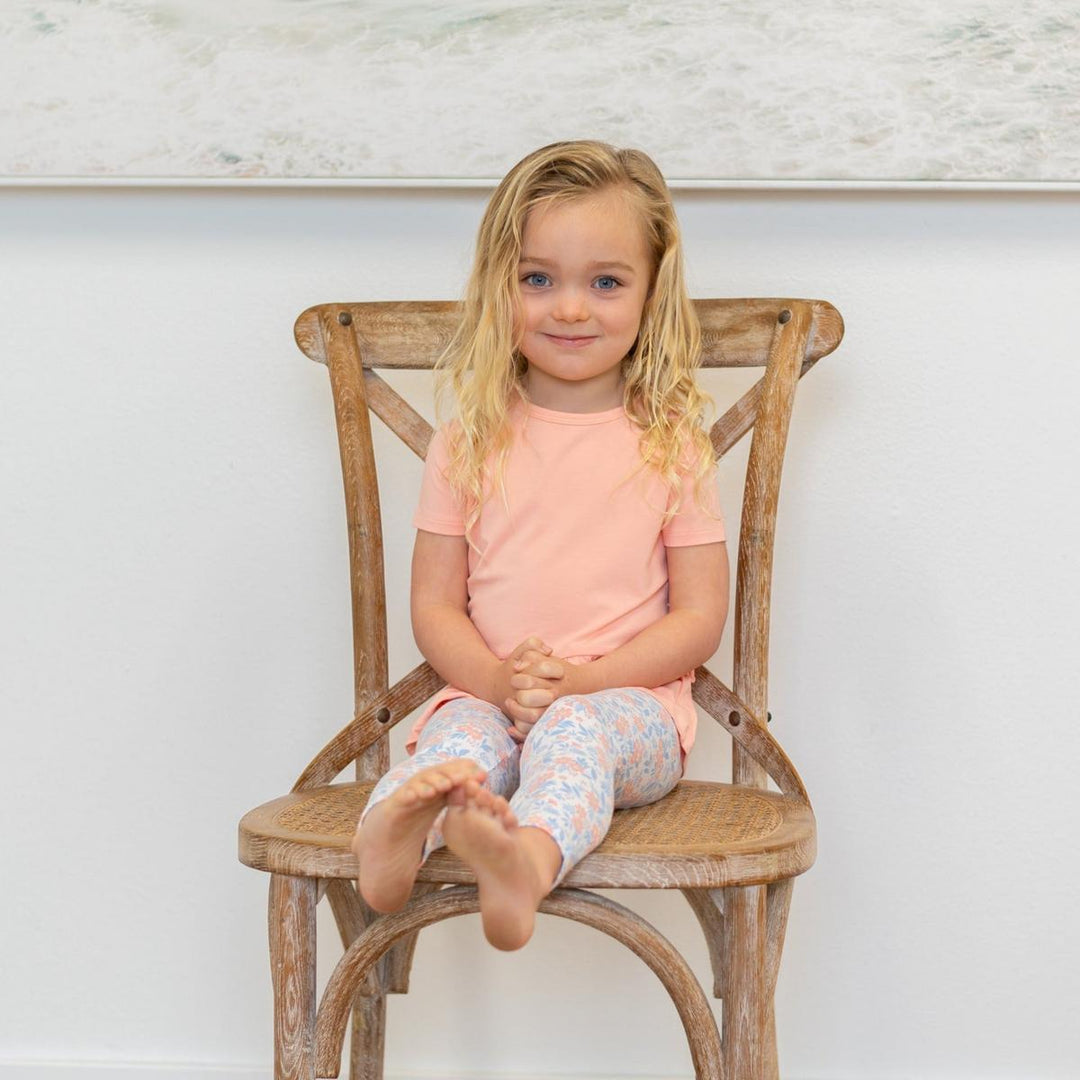 Ruffle Bottom Tee - Apricot