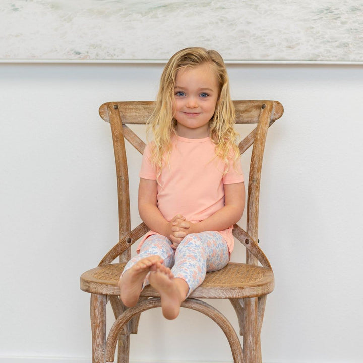 Ruffle Bottom Tee - Apricot