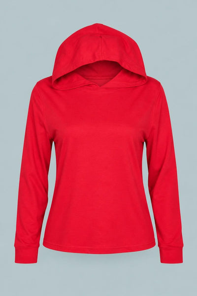 Ladies Pullover Hoody - Red