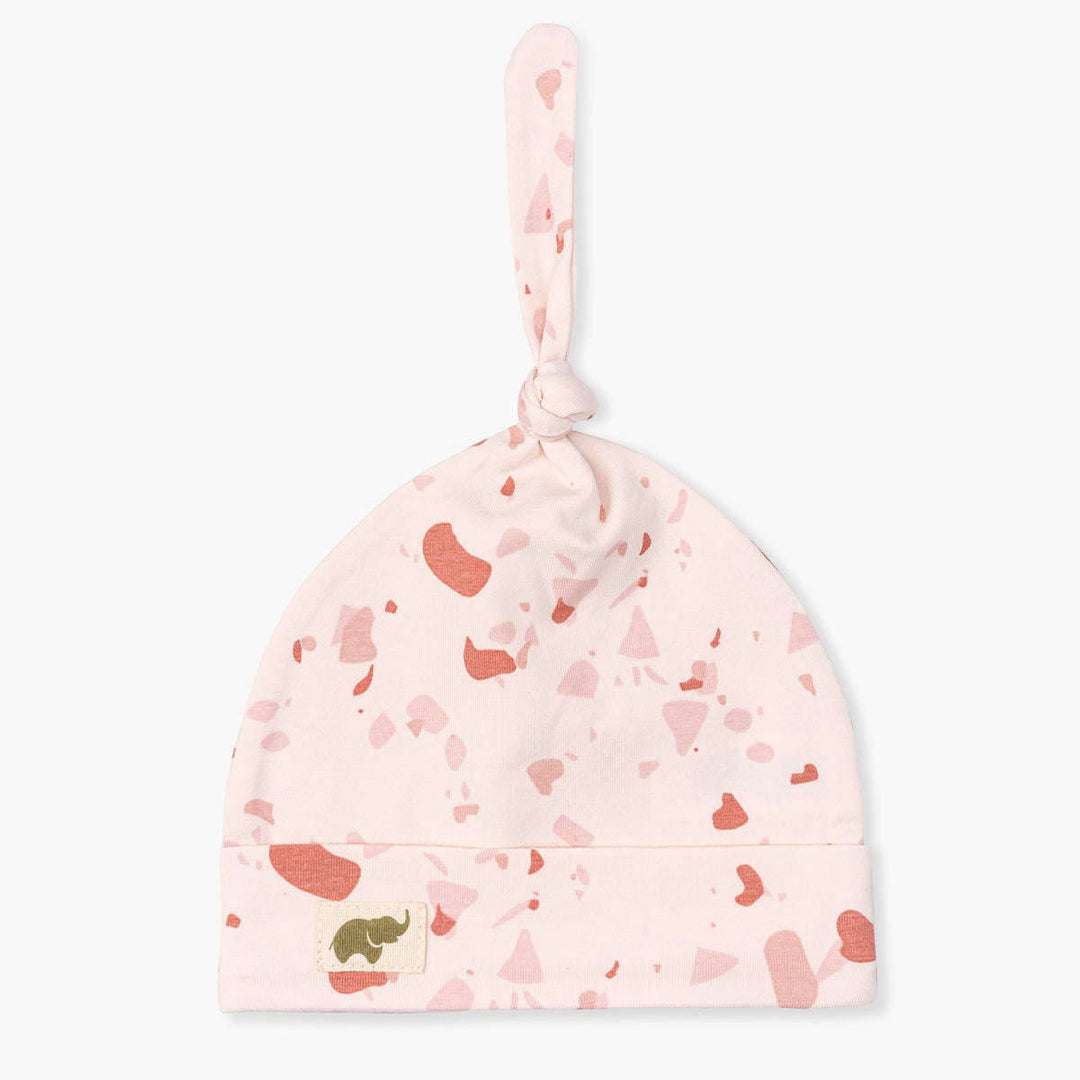 Top Knot Cap - Pink Terrazzo