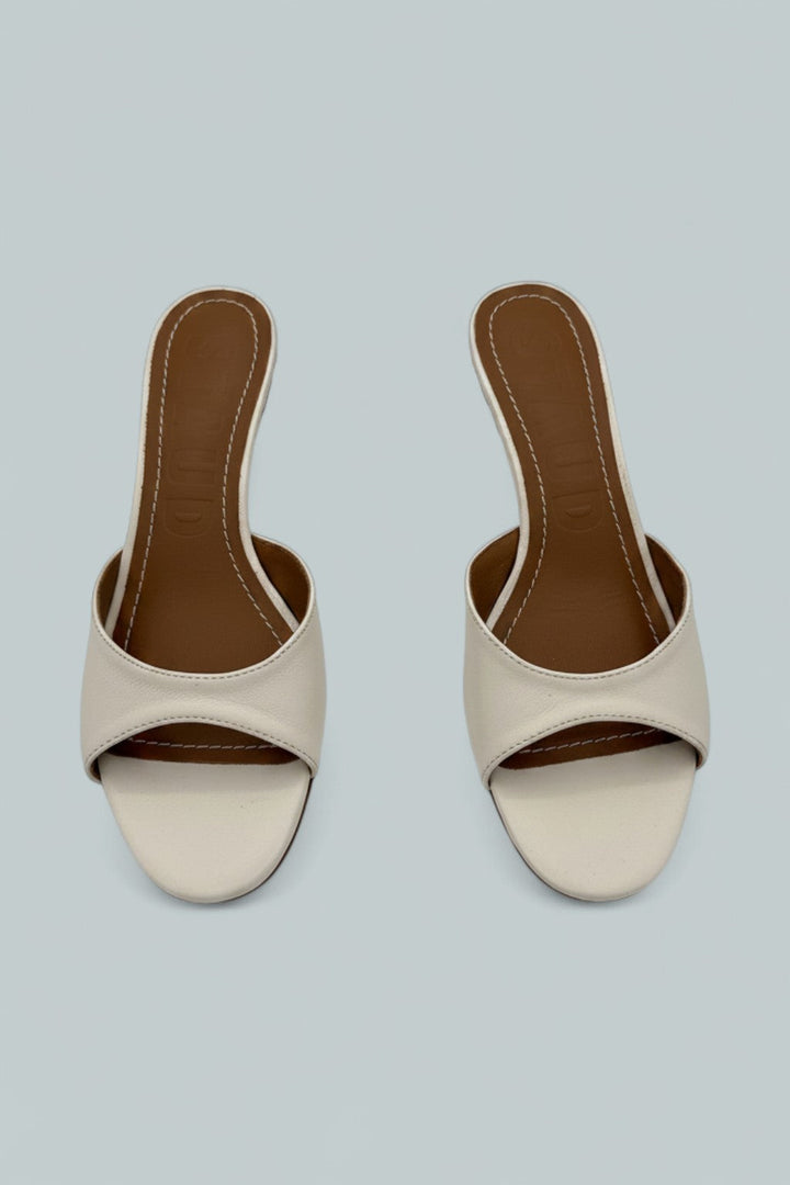 Women's Brigitte Leather Wedge Sandals - Paper Natural