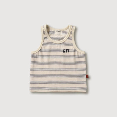 Organic Tank Top -  Mist Stripe