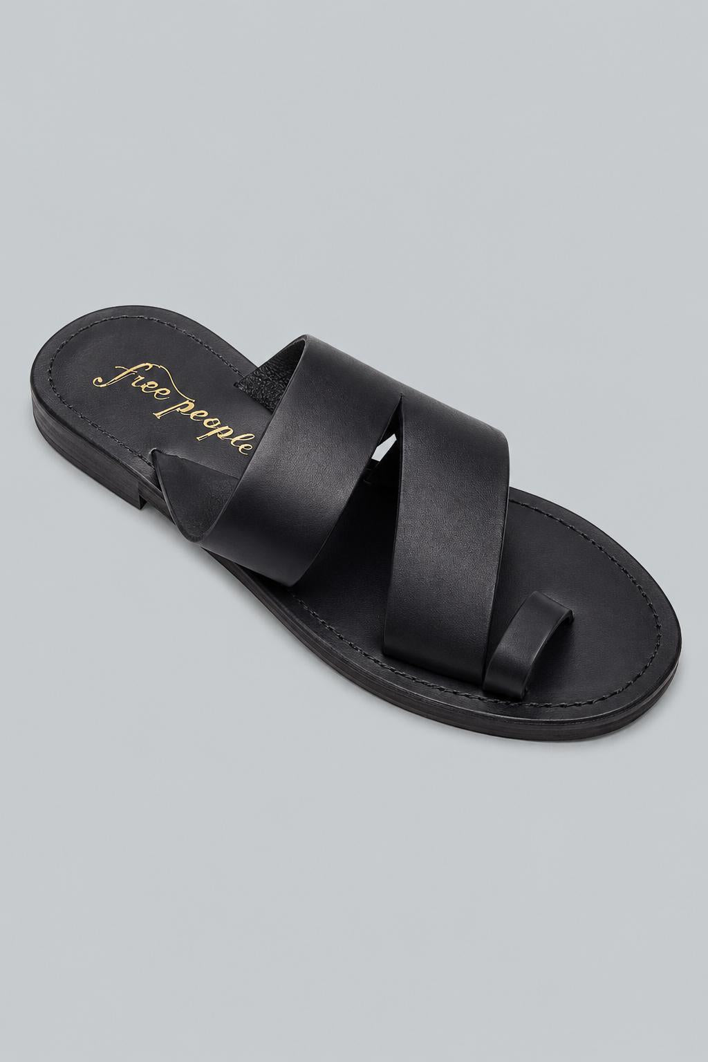 Women's Abilene Toe Loop Sandals - Washed Black