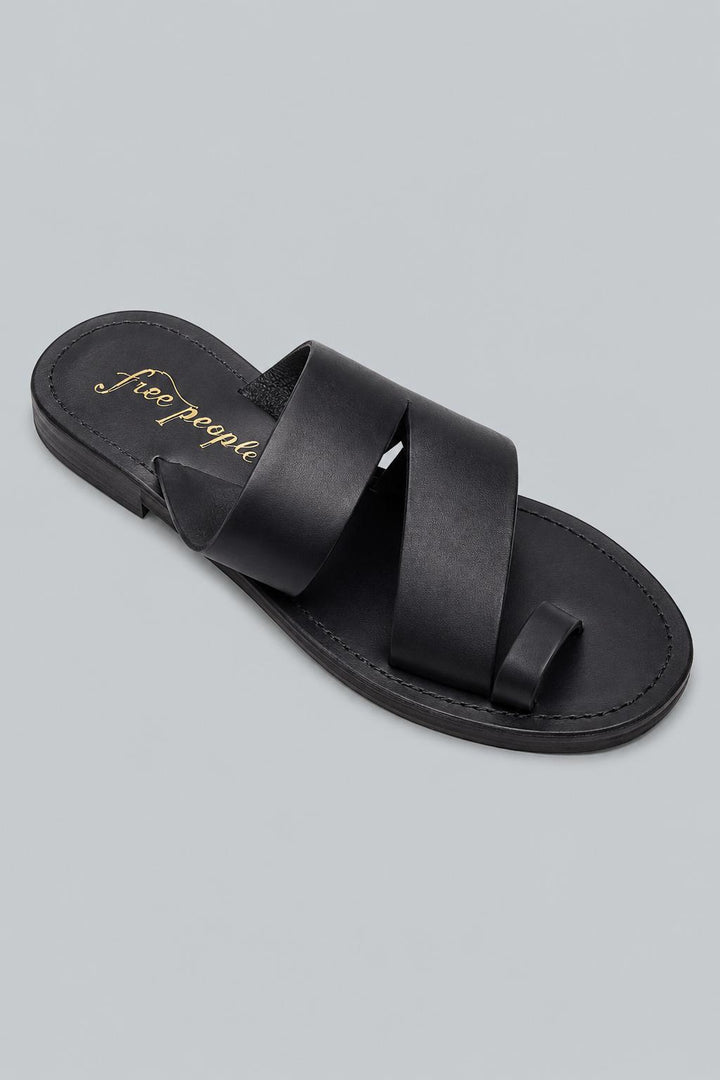 Women's Abilene Toe Loop Sandals - Washed Black