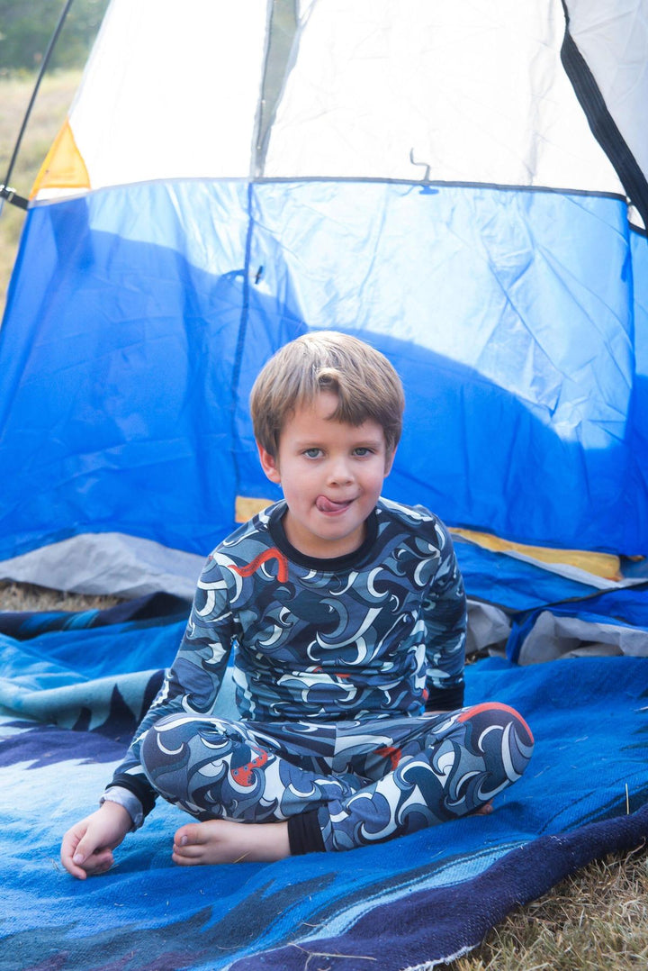 Two-Piece Pajama Set - Stormy Sea