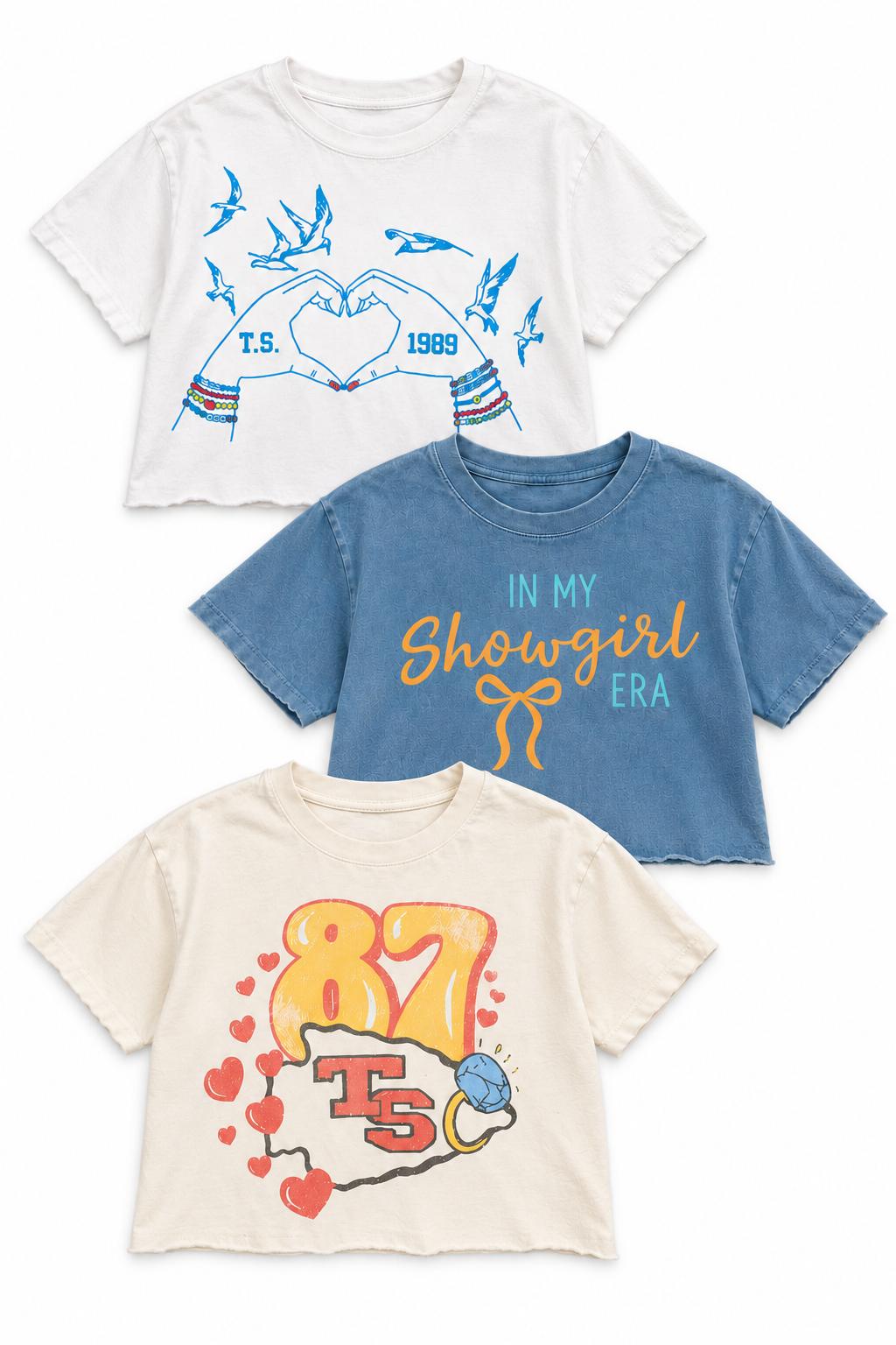 Showgirl Era Crop Top 3-Pack - Big Kids