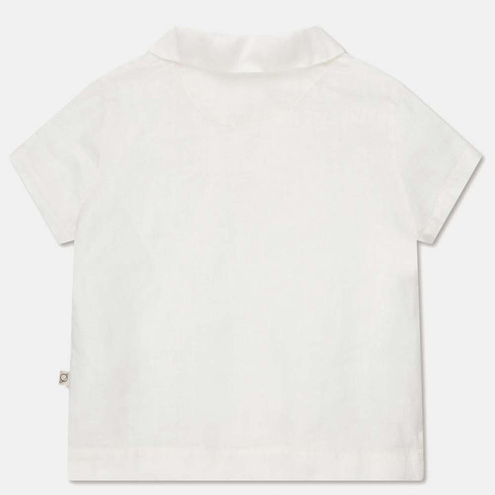 Linen Polo Shirt - Ivory