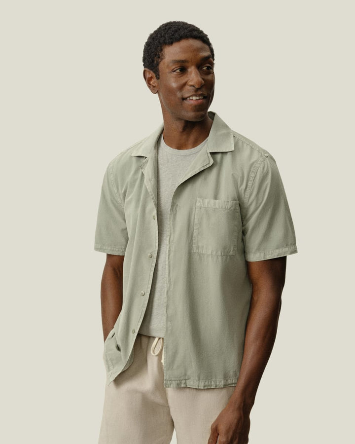 Air Cotton Camp Shirt - Riverstone