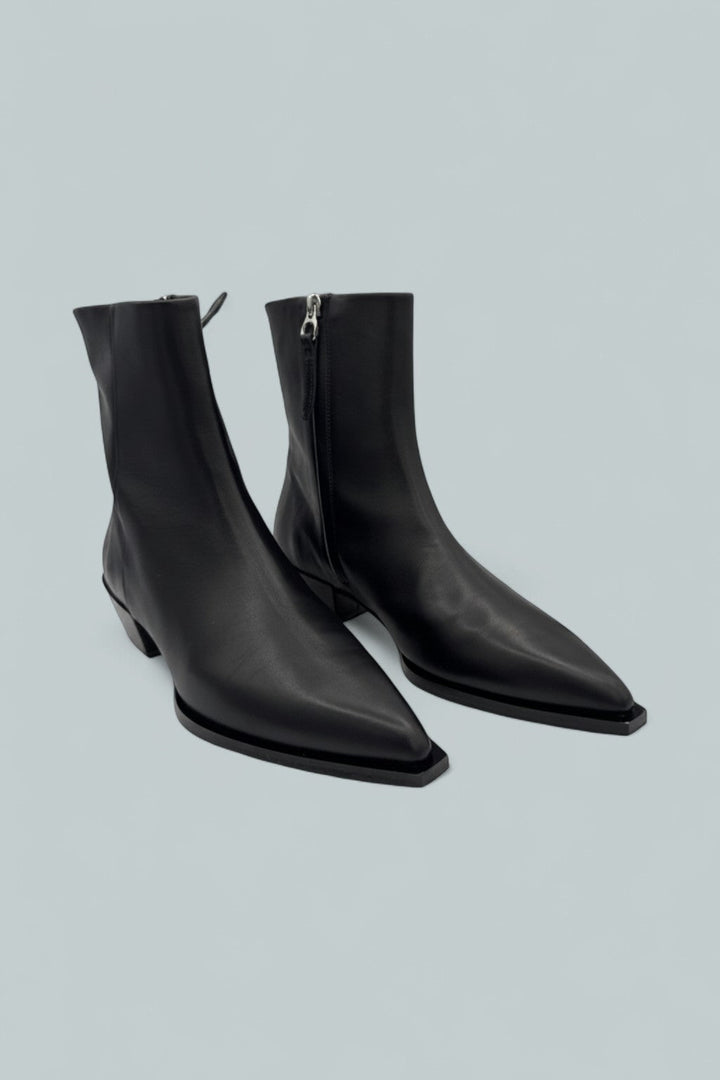Ruby Pointed Toe Ankle Boots - Black