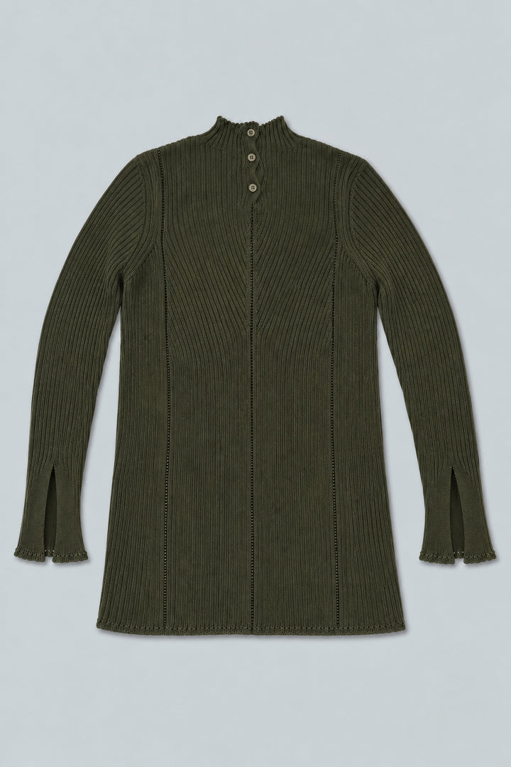 Mock Neck Sweater - Olive