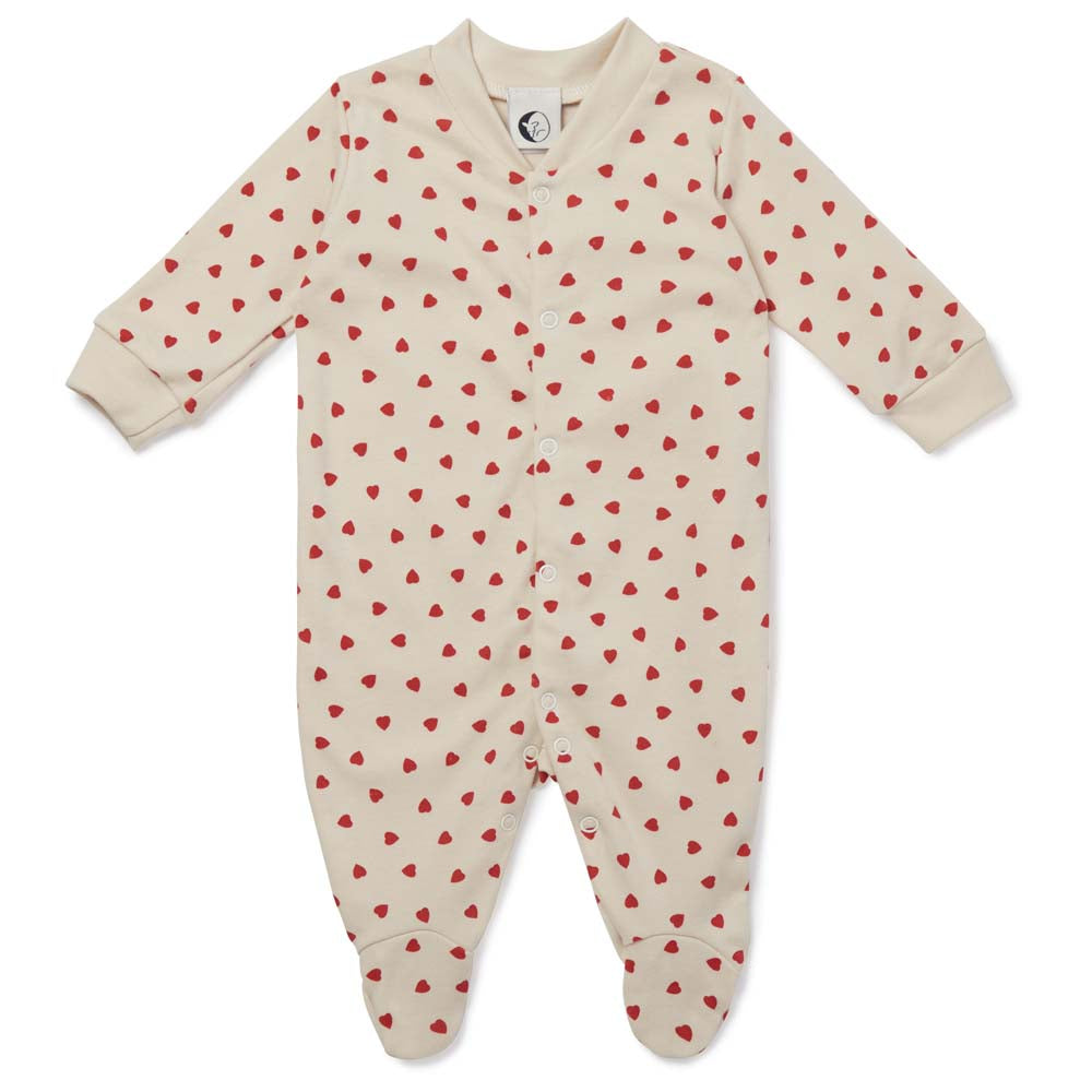 Baby Sleepsuit - Tiny Hearts