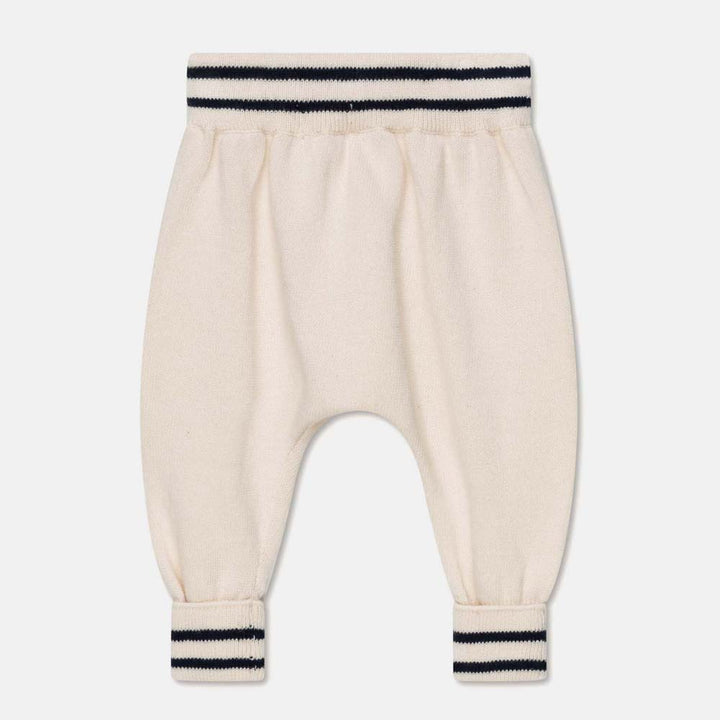Knit Stripe Baby Pullover & Pants - Ivory