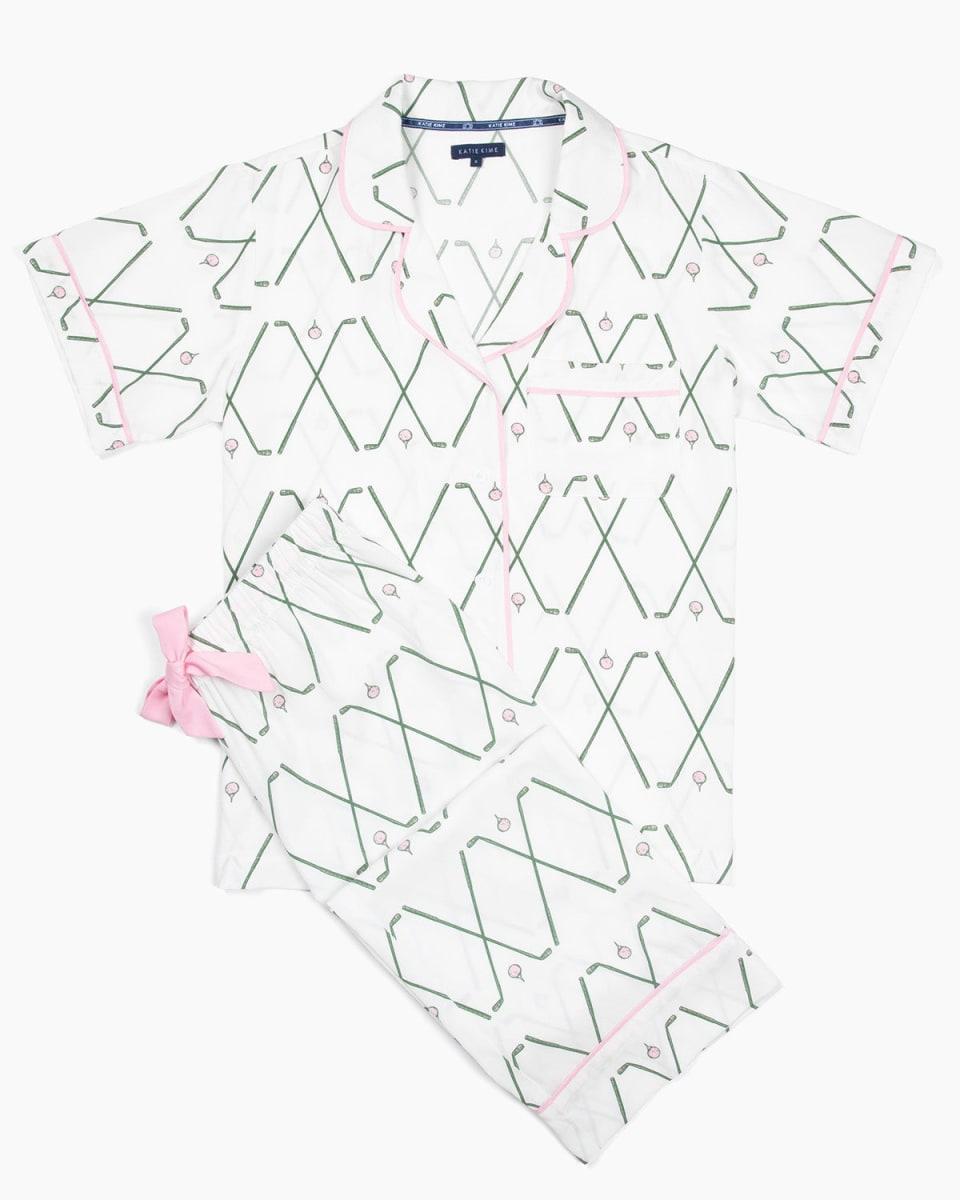 Birdie Pajama Pants Set - Green