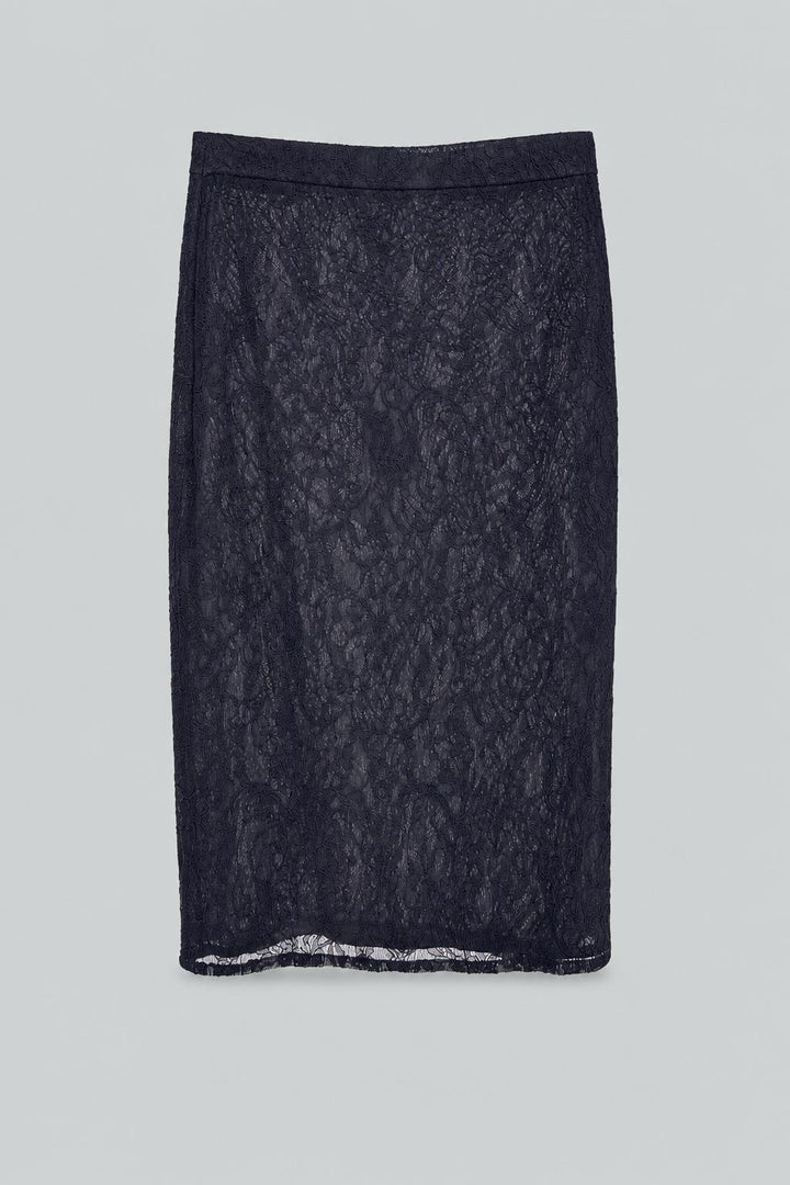 Lace-Up Skirt - Black