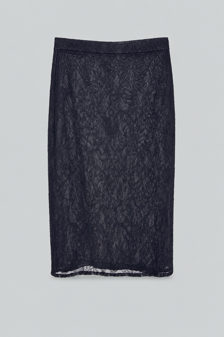 Lace-Up Skirt - Black