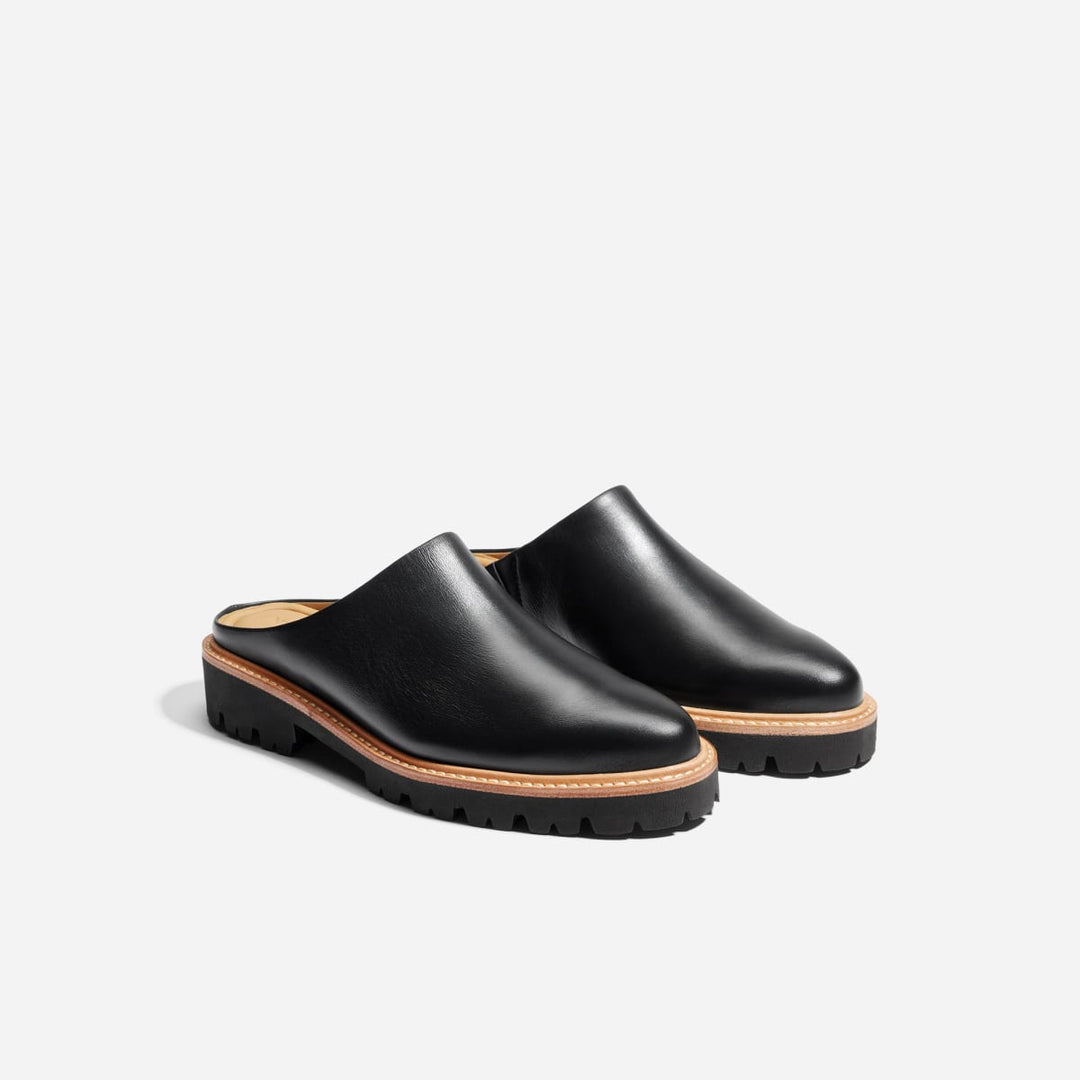 Emilee Lug Mule - Black