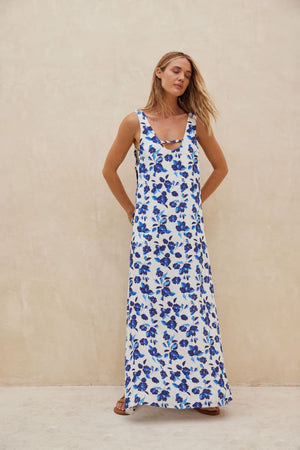 Cosmic Dress - Blue Tansy