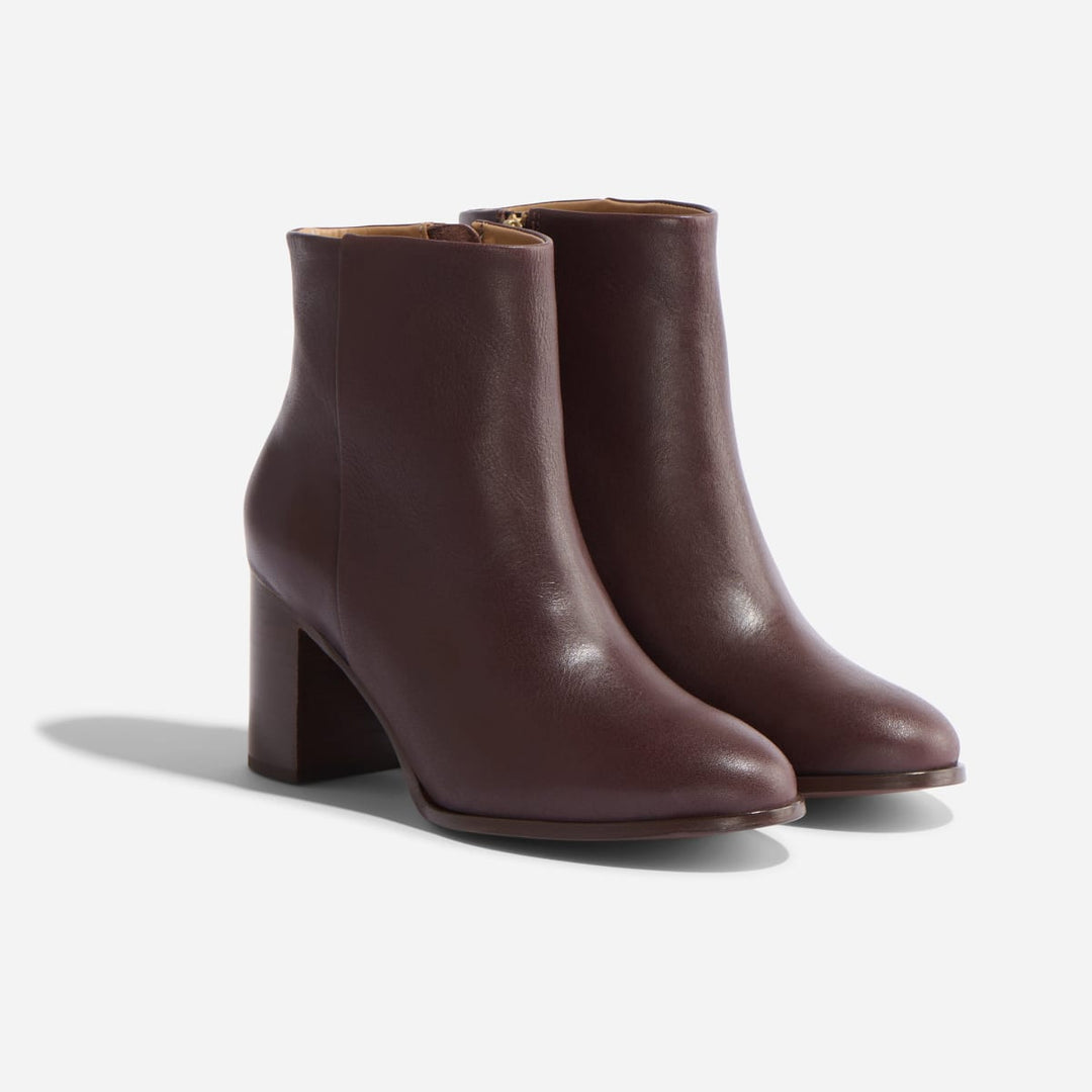 Lia Heeled Bootie - Wine