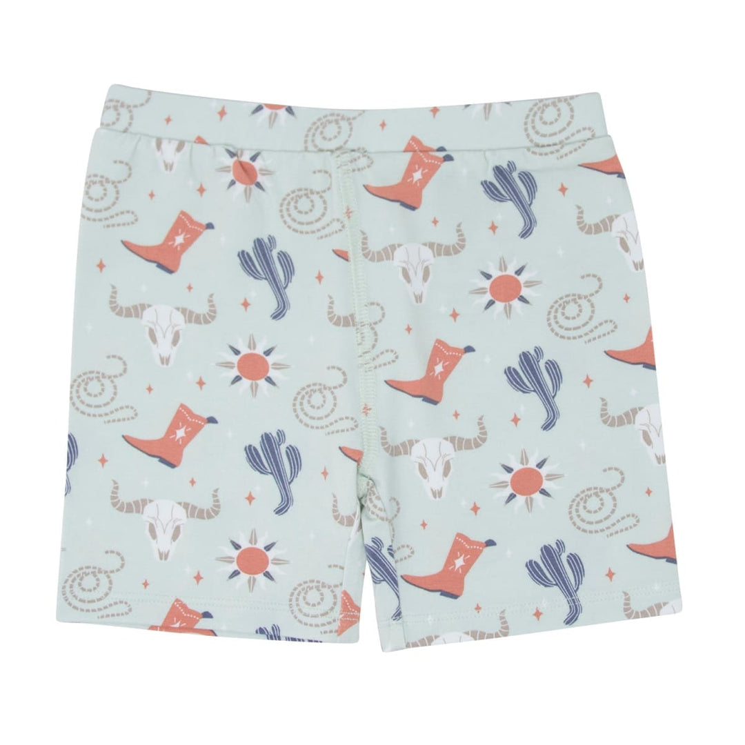 Bulls Boots Lasso Western Summer Pajama Set - Dude Ranch