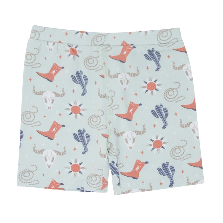 Bulls Boots Lasso Western Summer Pajama Set - Dude Ranch