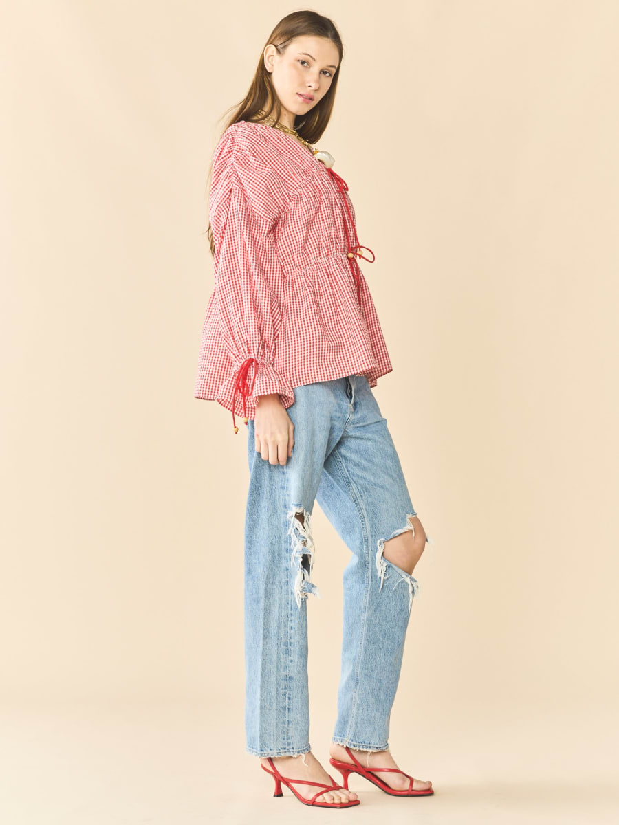 Isle Top x Rainey - Red Gingham
