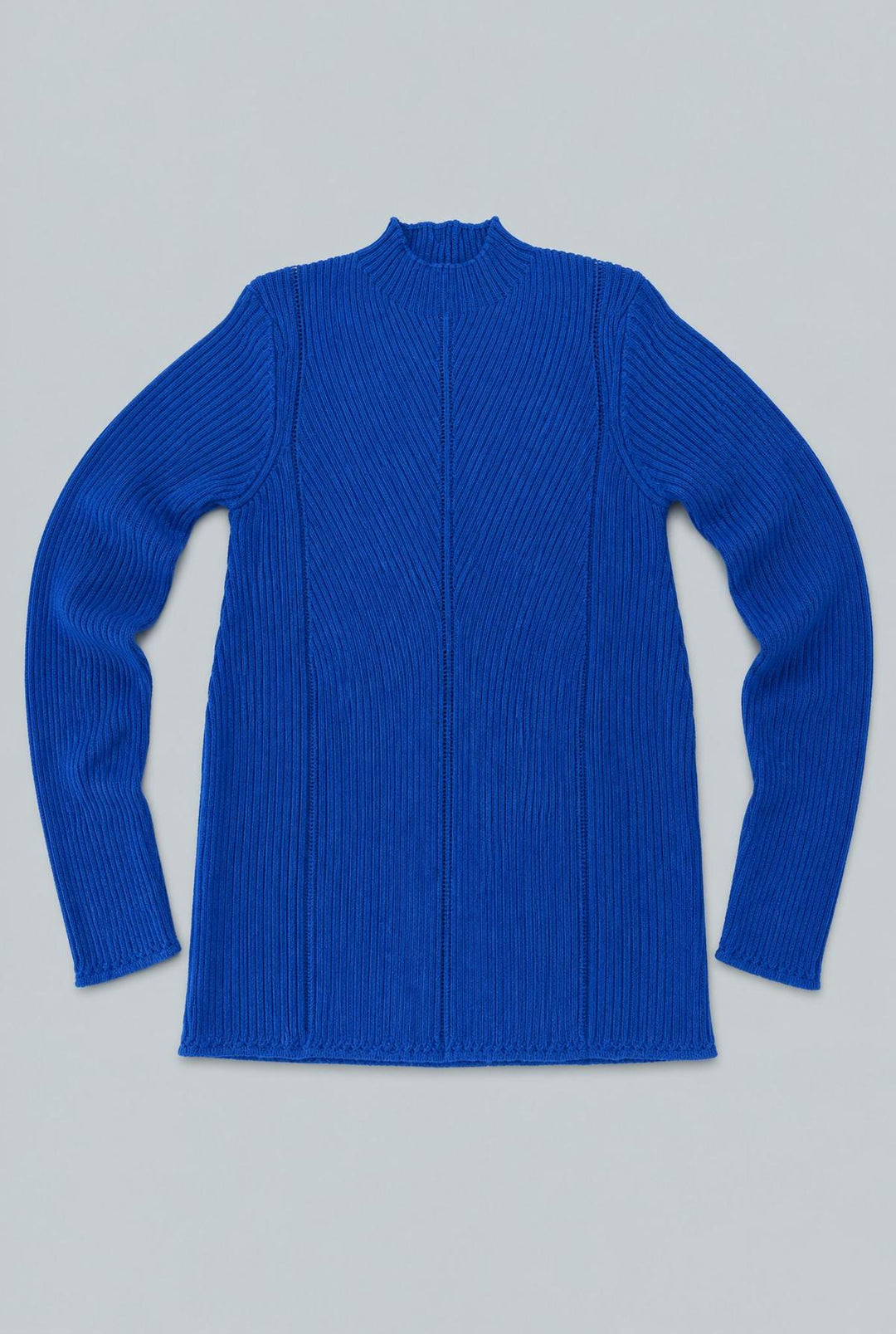 Mock Neck Sweater - Cobalt