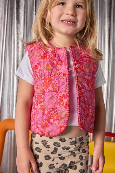 Pablo Reversible Vest - Sorbet Pink
