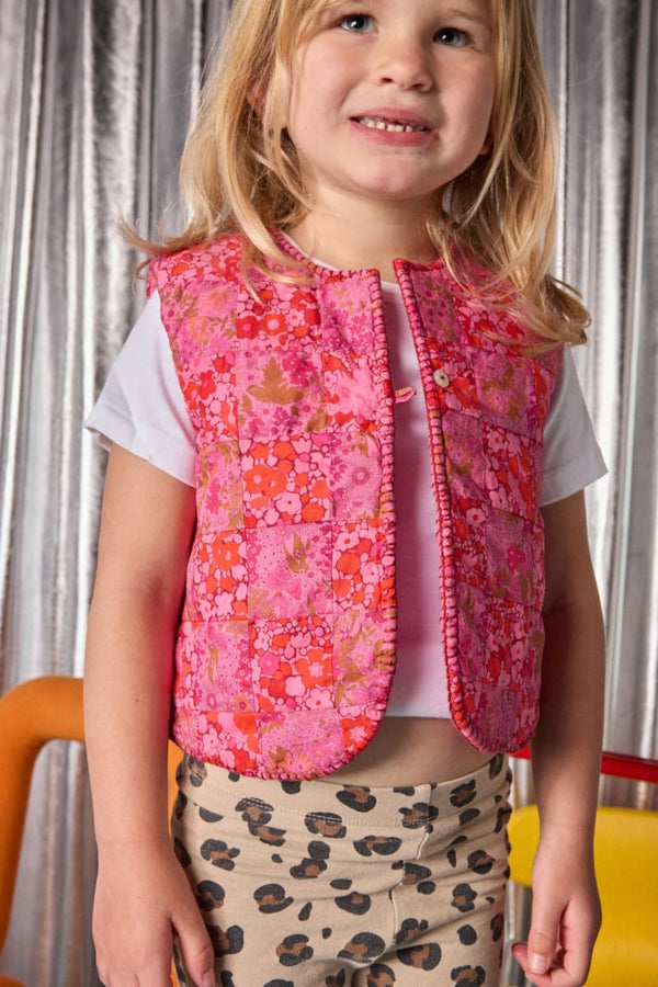 Pablo Reversible Vest - Sorbet Pink