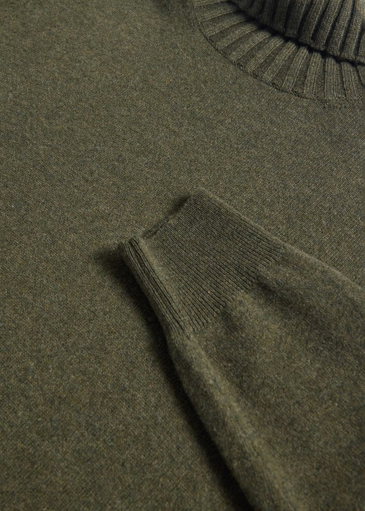 Phineas Cole Cashmere Turtleneck Sweater - Loden