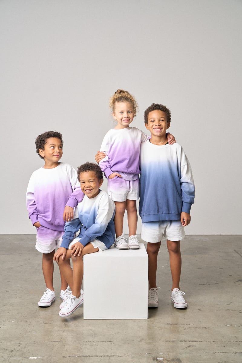 Ombre Sweatshort - Purple