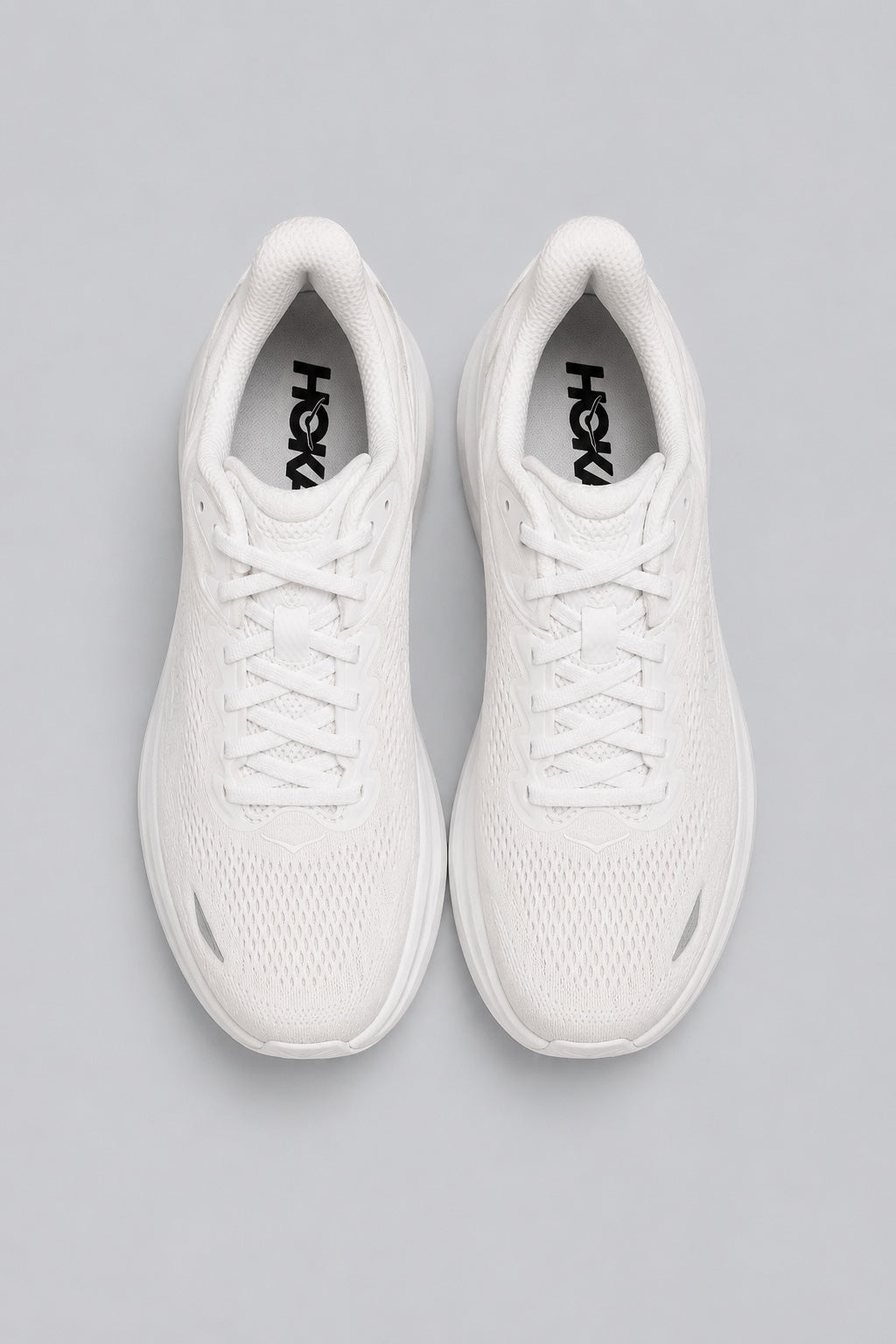 Women's HOKA Bondi 9 Running Shoes - White/White