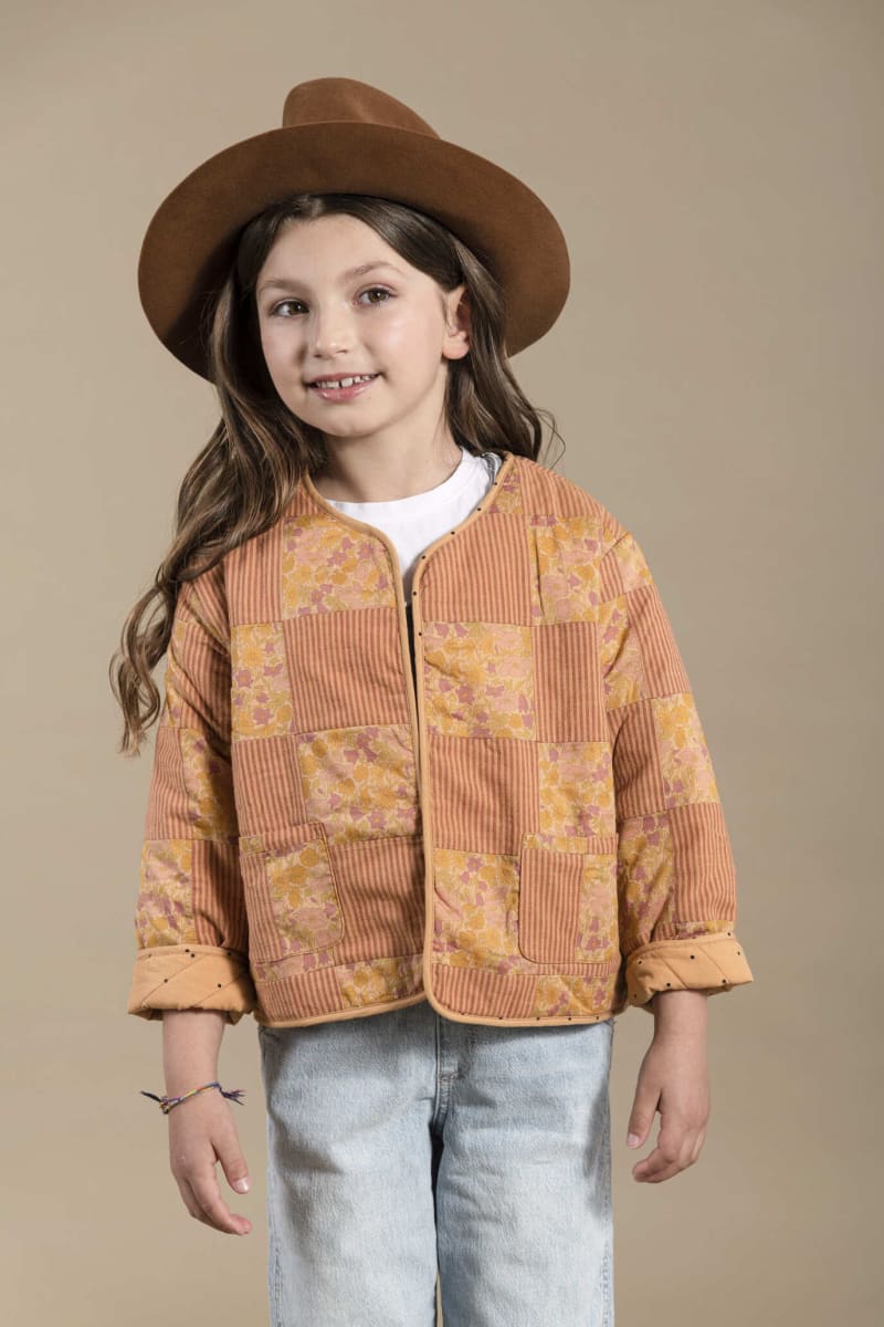 Children's Salmon Patchwork Liberty Jacket