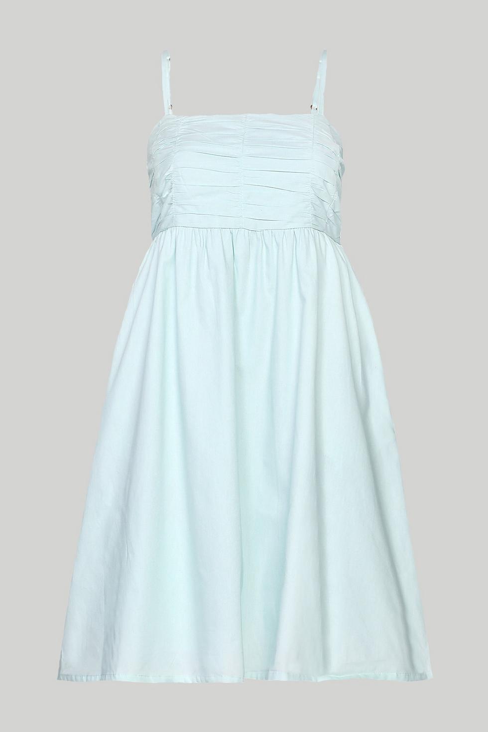 Ruched Strappy Dress - Sage Mint