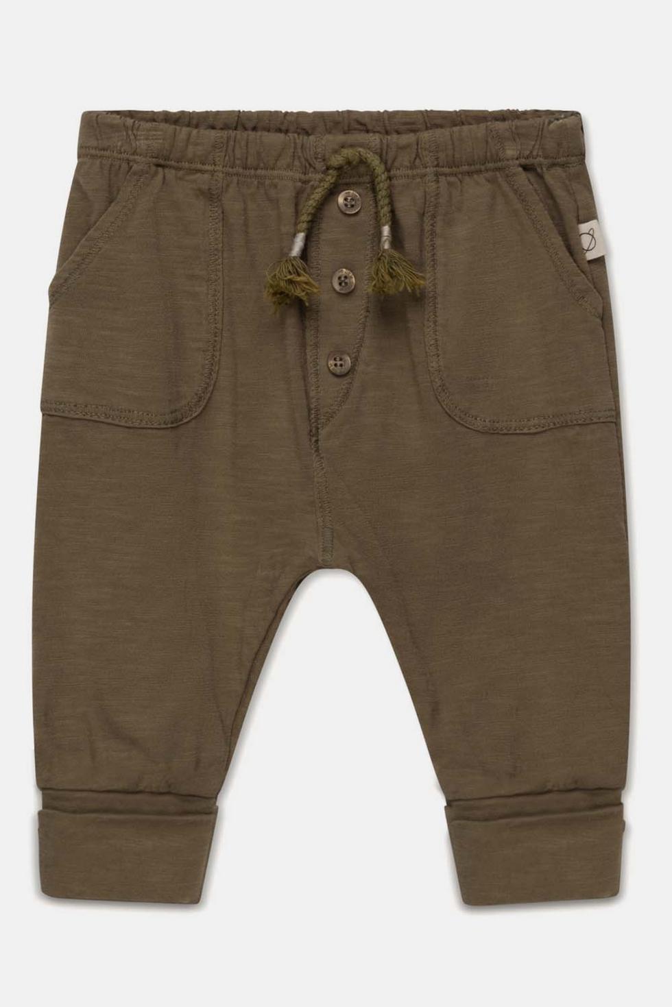 Slub baby pants - Khaki