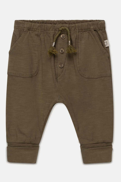 Slub baby pants - Khaki