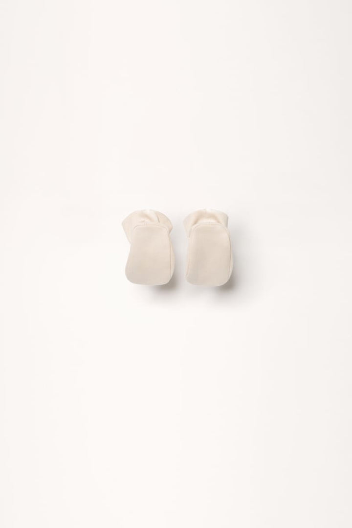 Organic Pima cotton baby footies - Sand