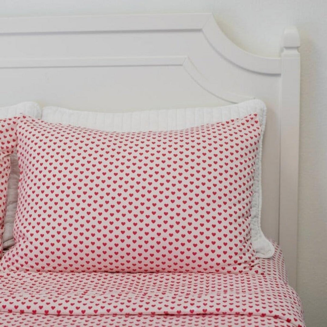 Flat Sheet Twin - Pink Hearts