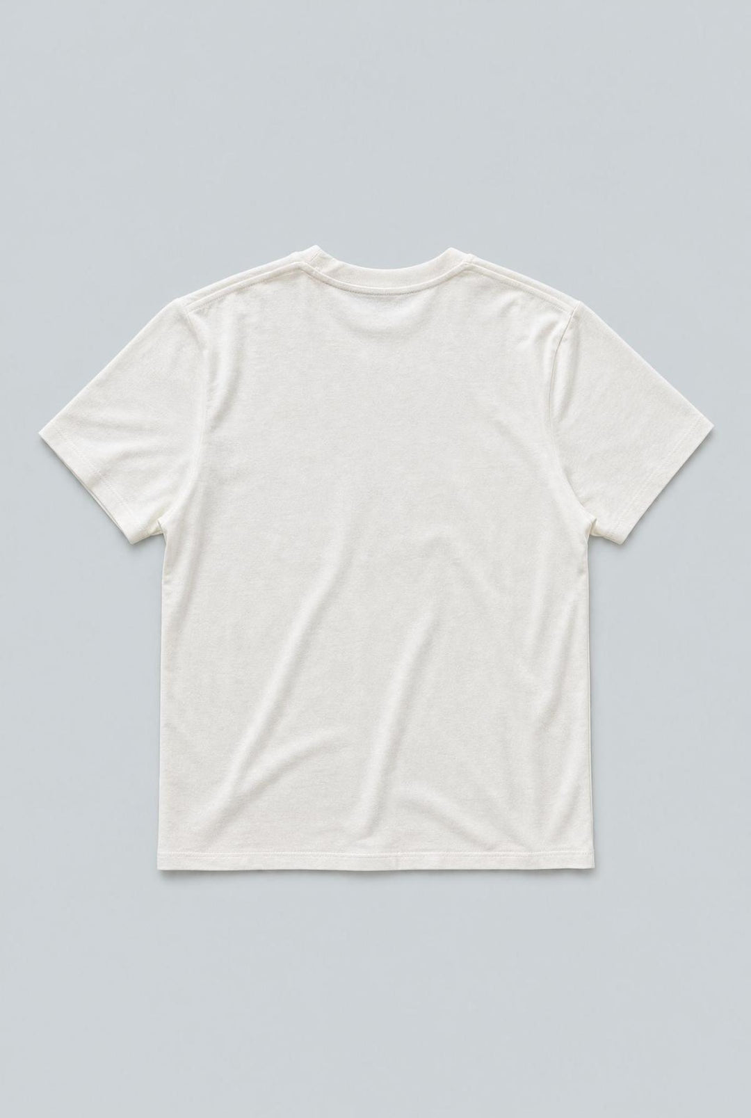 Crew Neck Donegal Tee - White