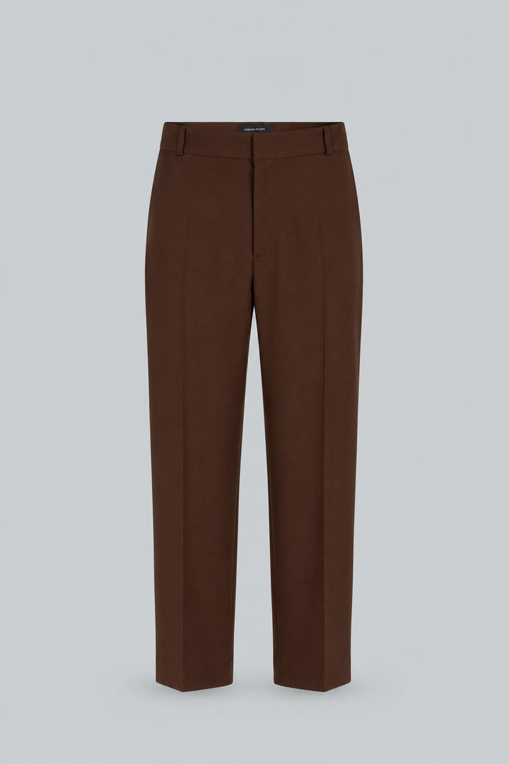 Slim Leg Pants - Brown Over