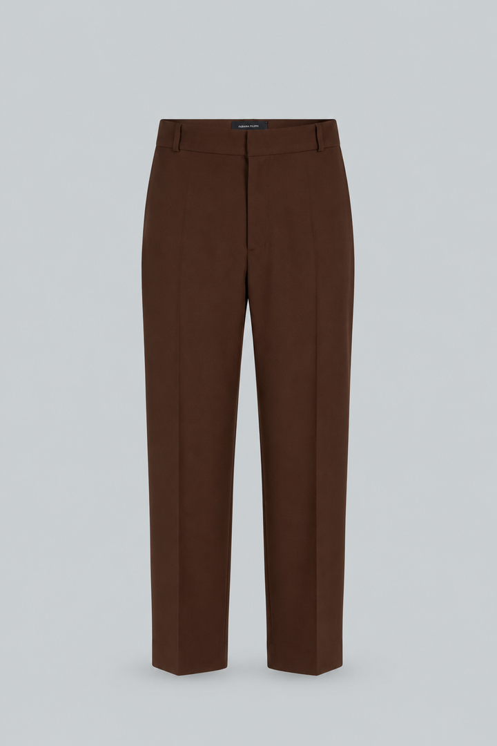 Slim Leg Pants - Brown Over