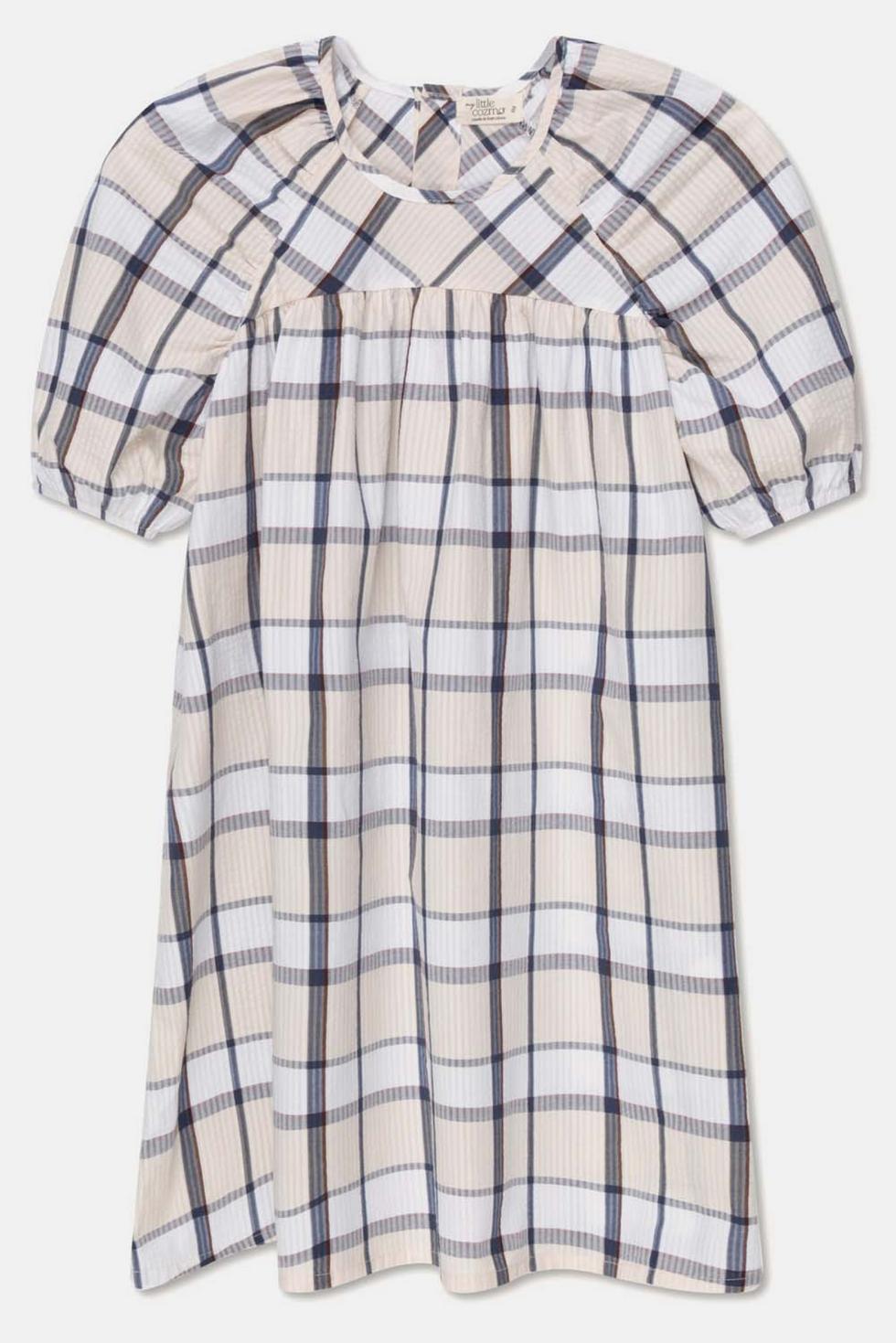 Plaid seersucker dress - Unique