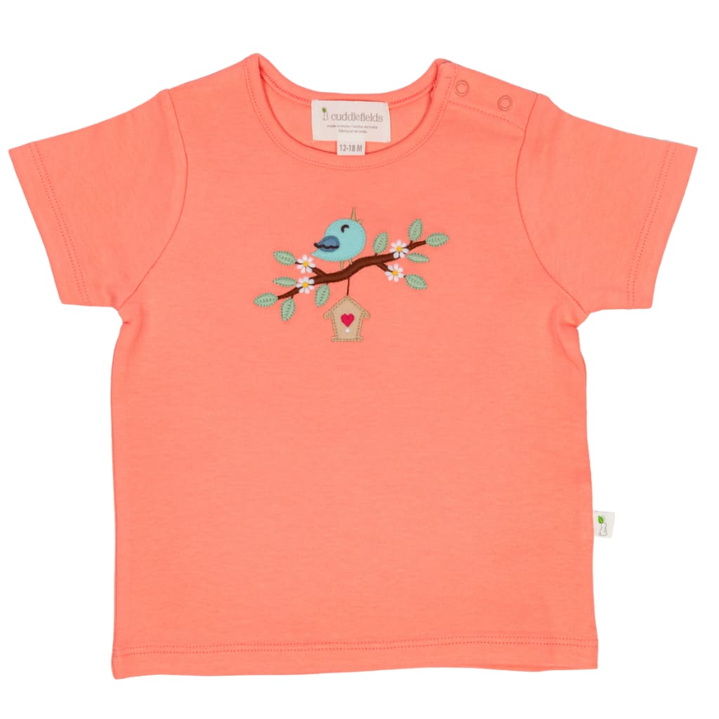 Birdie Interlock Shirt - Peach Pink