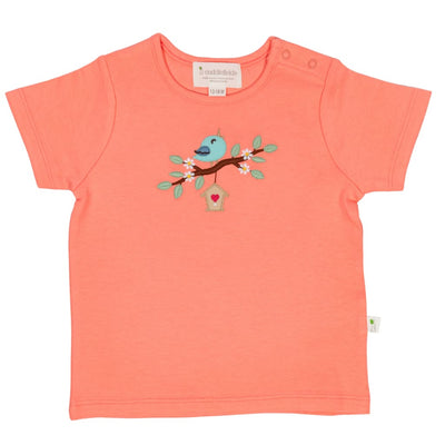 Birdie Interlock Shirt - Peach Pink