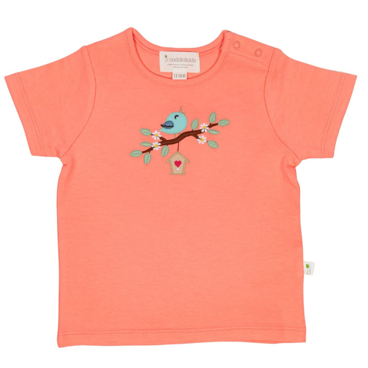 Birdie Interlock Shirt - Peach Pink