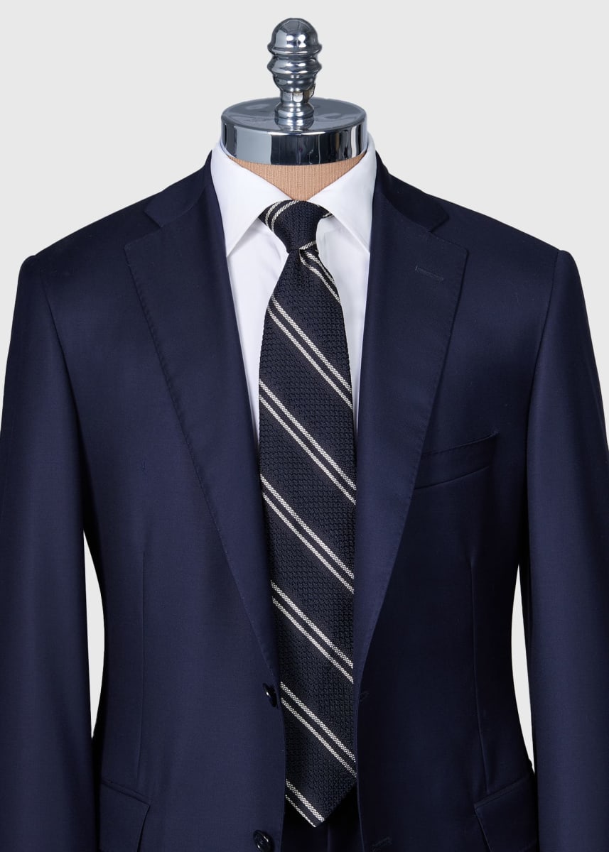 Silk Grenadine Stripe - Black
