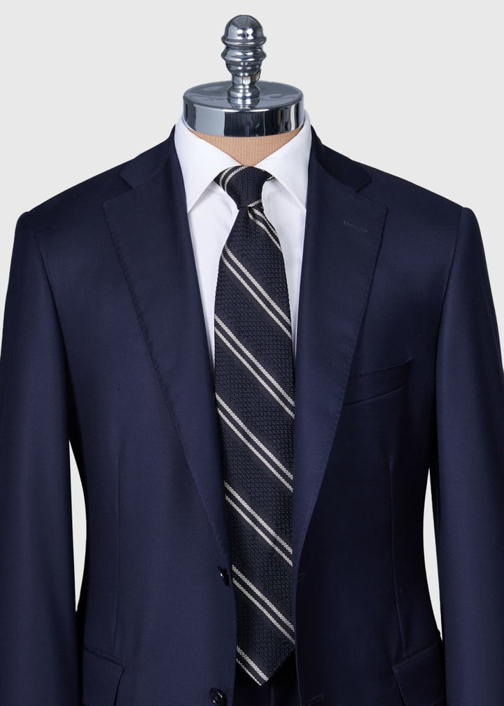 Silk Grenadine Stripe - Black