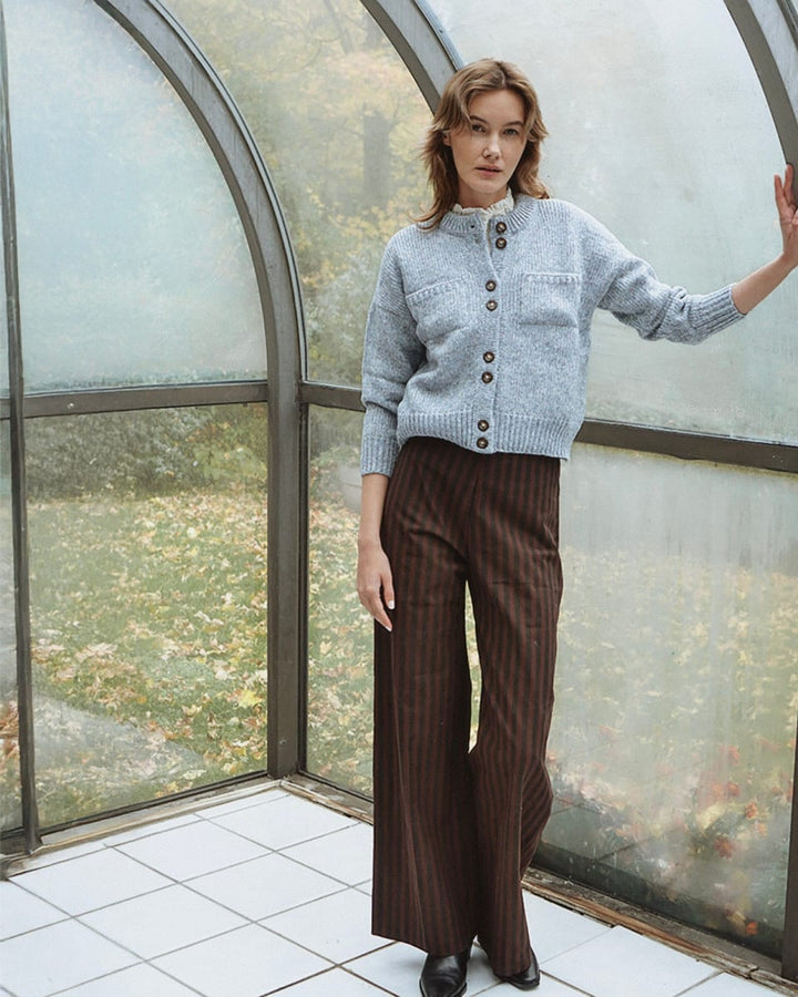 Jasmine Pants - Cocoa Stripe