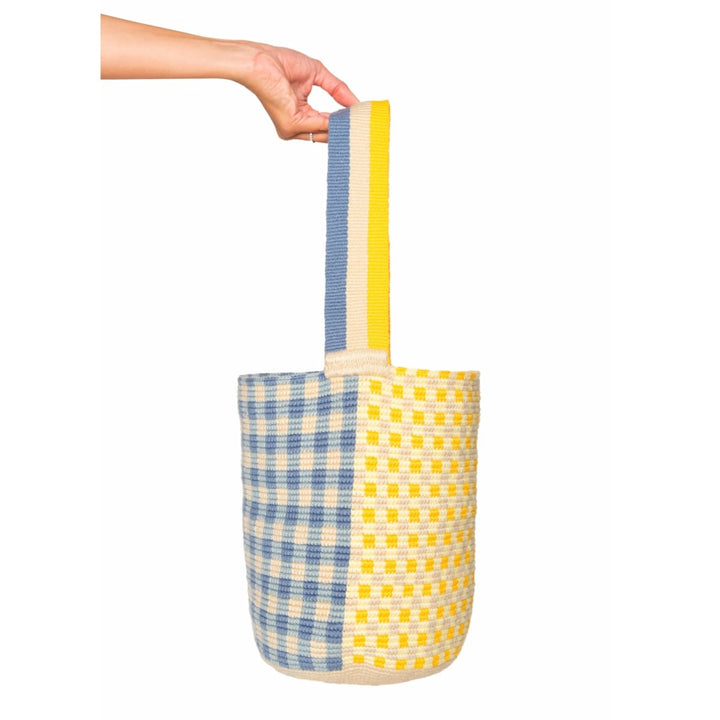 Bucket Bag - Blue Gingham
