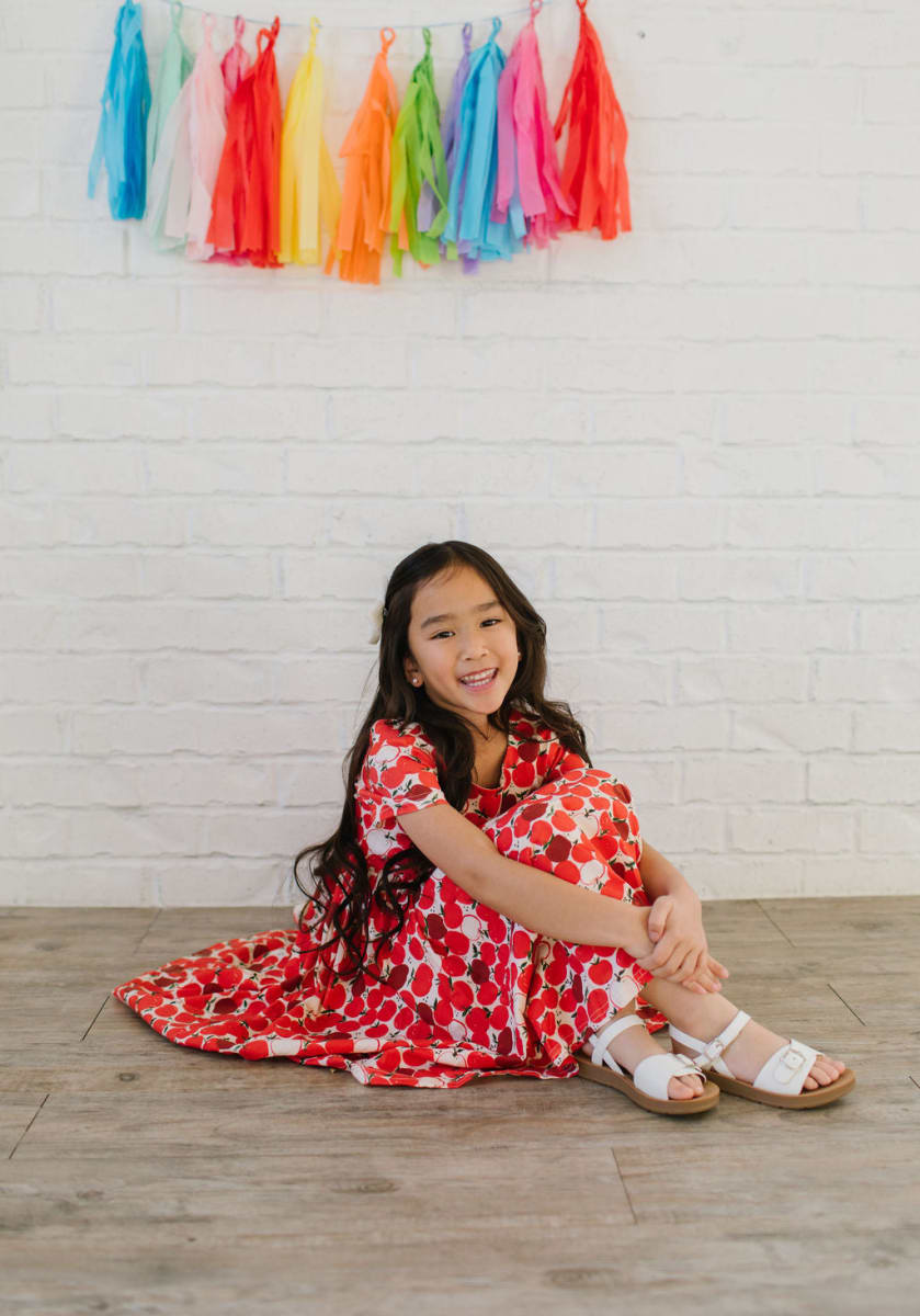 Classic Twirl Dress - Apple